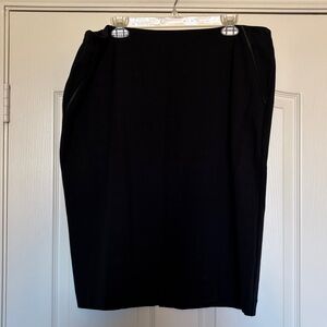 Talbots Classic Black Jersey knit Pencil Skirt sz 18w